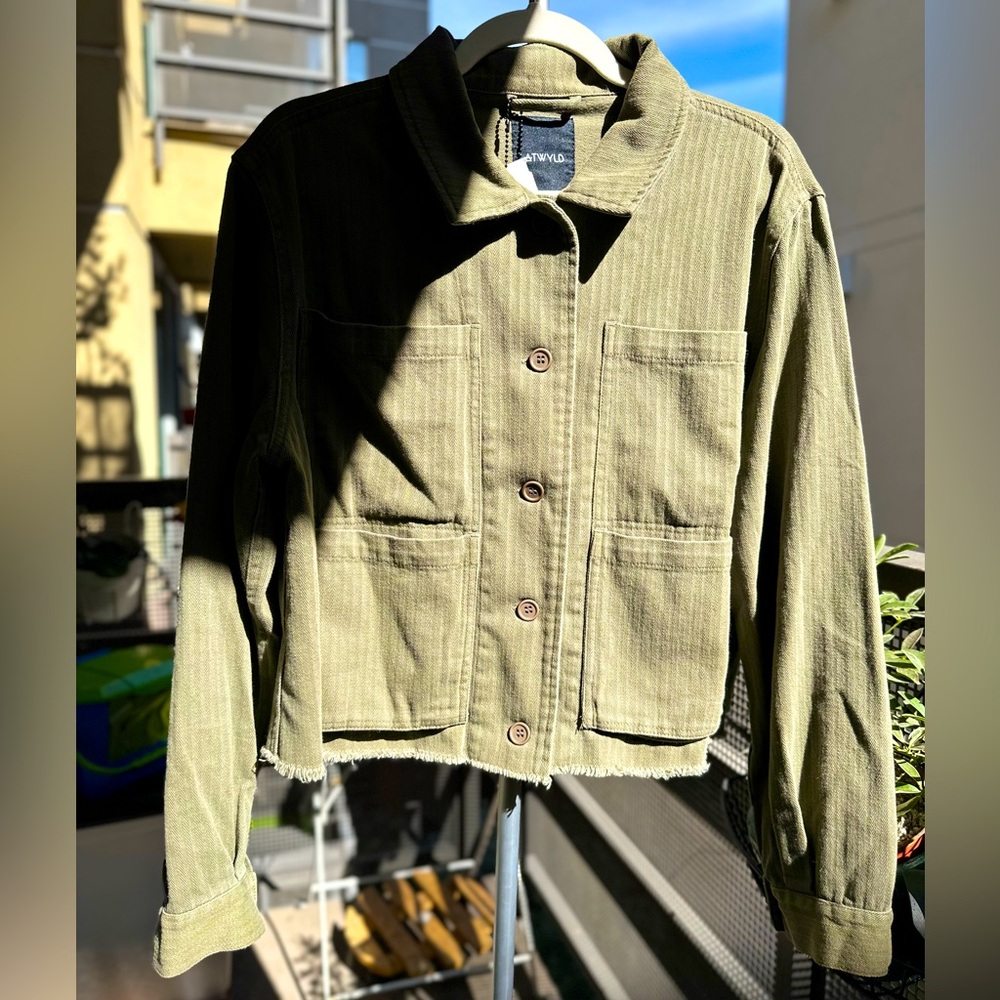 ATWYLD Roamer Jacket/shacket in Olive NWT Large
